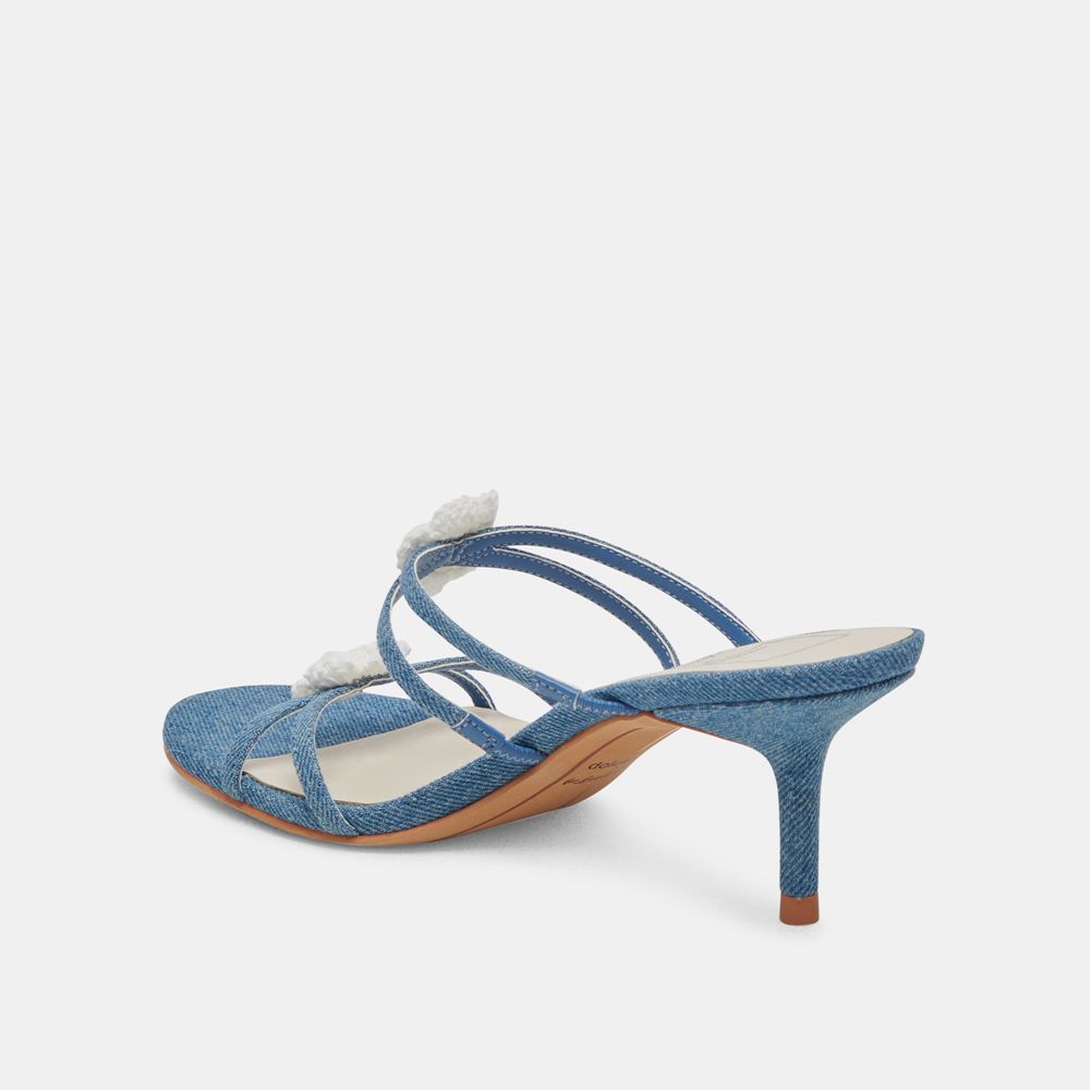 Dolce Vita Bete Denim Women Heels Blue | US-018952MOE