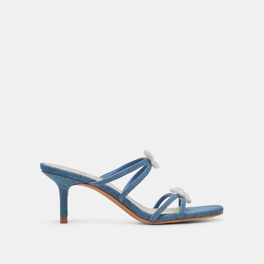 Dolce Vita Bete Denim Women Heels Blue | US-018952MOE