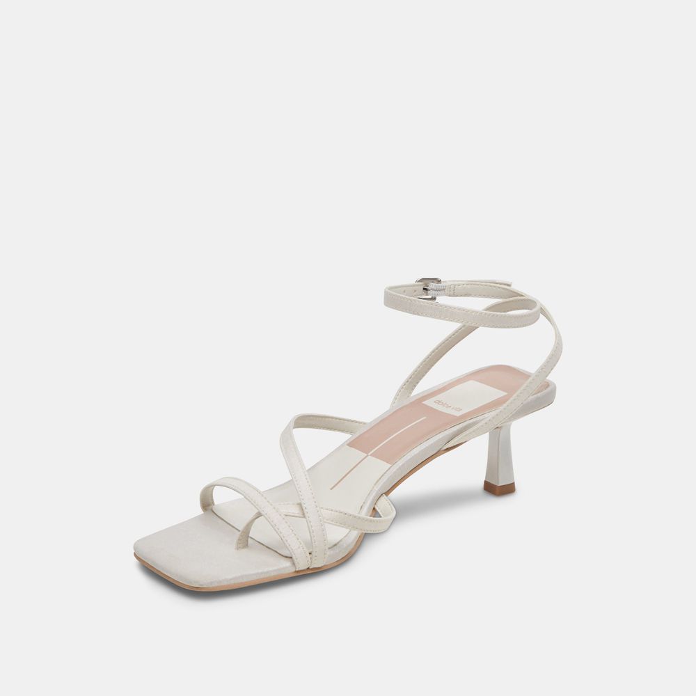 Dolce Vita Betsi Women Heels Sandals White | US-254613ITU