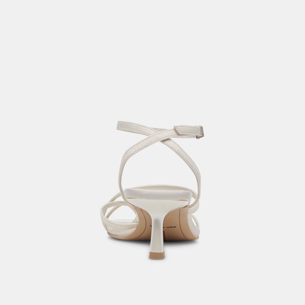 Dolce Vita Betsi Women Heels Sandals White | US-254613ITU