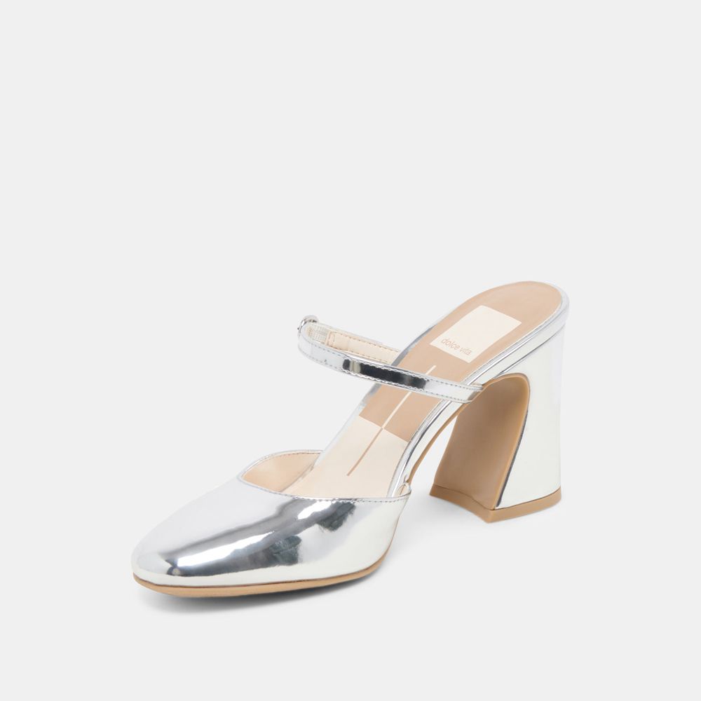 Dolce Vita Bienne Women Heels Silver | US-631708CUV