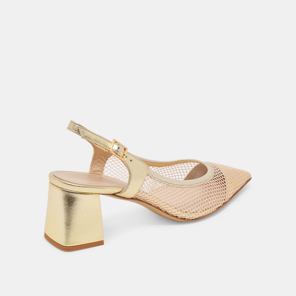 Dolce Vita Blondi Mesh Women Heels Beige | US-973658VJL