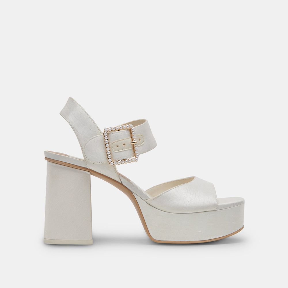 Dolce Vita Bobby Pearl Women Heels White | US-178345WFG