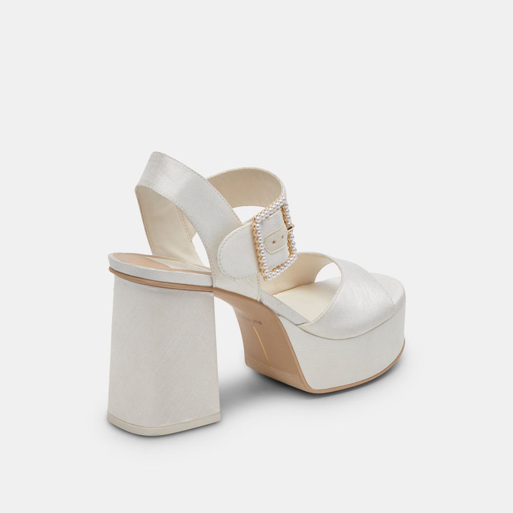 Dolce Vita Bobby Pearl Women Heels White | US-178345WFG