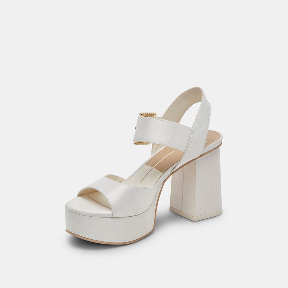 Dolce Vita Bobby Pearl Women Heels White | US-178345WFG