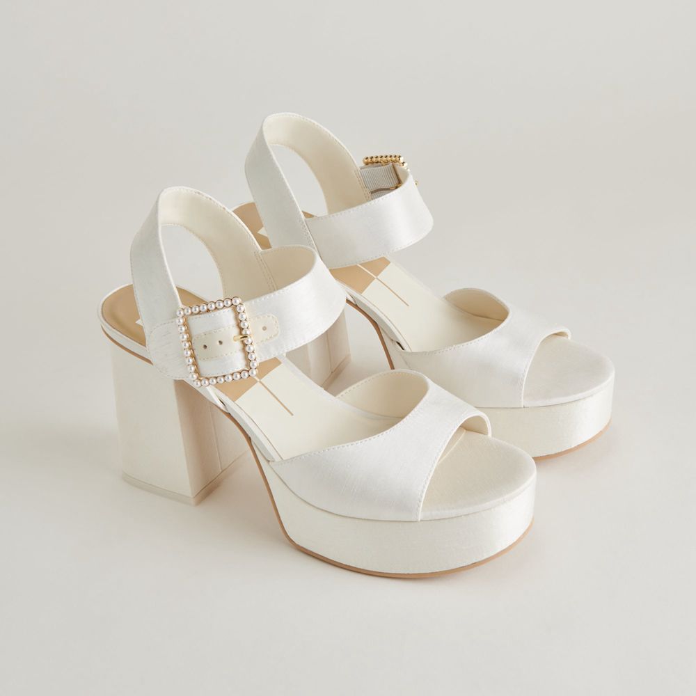 Dolce Vita Bobby Pearl Women Heels White | US-178345WFG