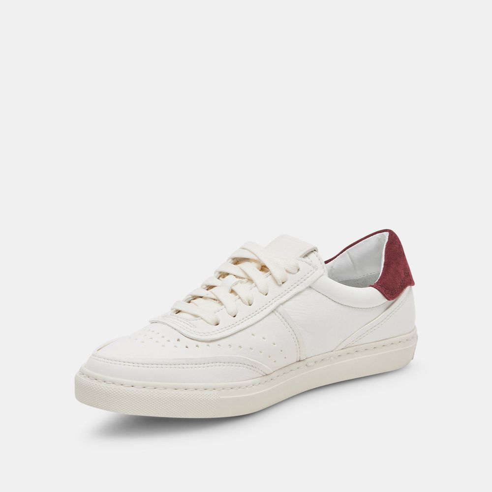 Dolce Vita Boden Leather Women Sneakers White / Brown | US-839512OBD