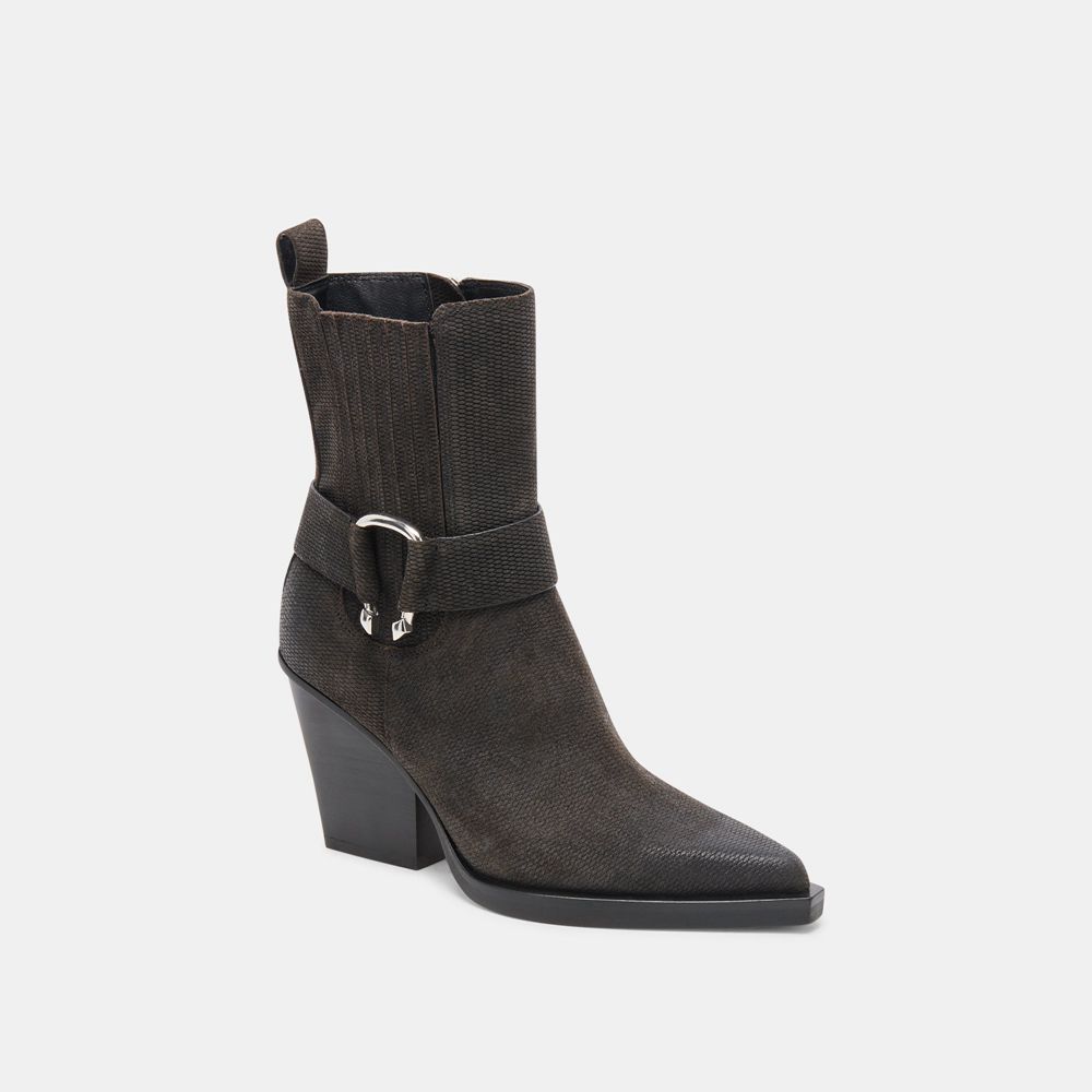 Dolce Vita Bounty Suede Women Boots Black | US-538417FUP