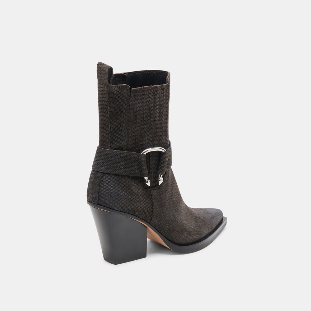 Dolce Vita Bounty Suede Women Boots Black | US-538417FUP