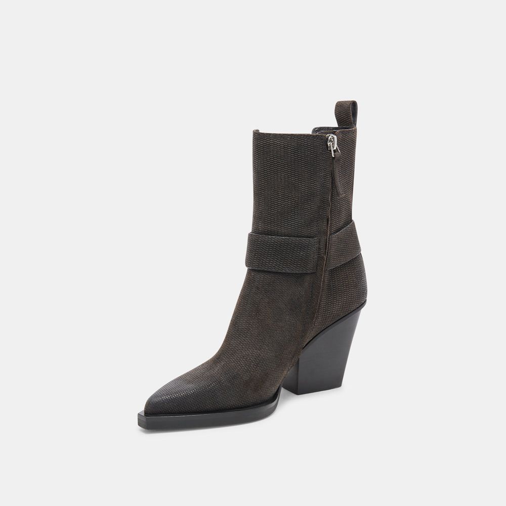 Dolce Vita Bounty Suede Women Boots Black | US-538417FUP