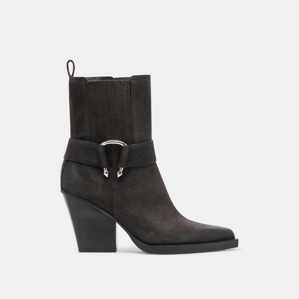 Dolce Vita Bounty Suede Women Boots Black | US-538417FUP