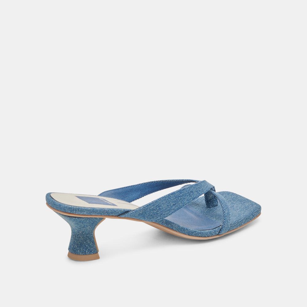 Dolce Vita Brevel Denim Women Heels Blue | US-258091SVK