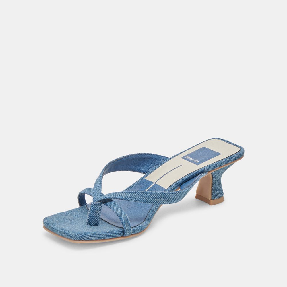 Dolce Vita Brevel Denim Women Heels Blue | US-258091SVK