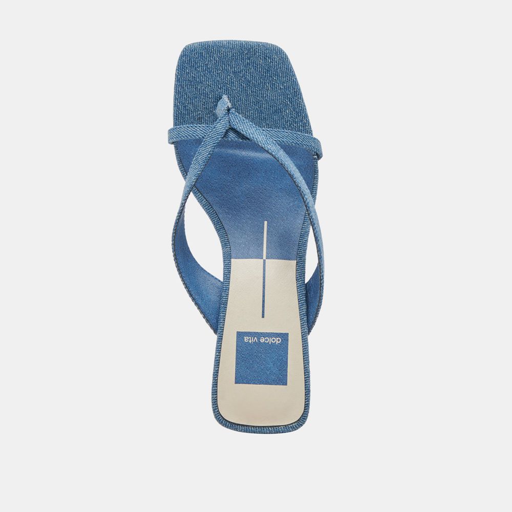 Dolce Vita Brevel Denim Women Heels Blue | US-258091SVK