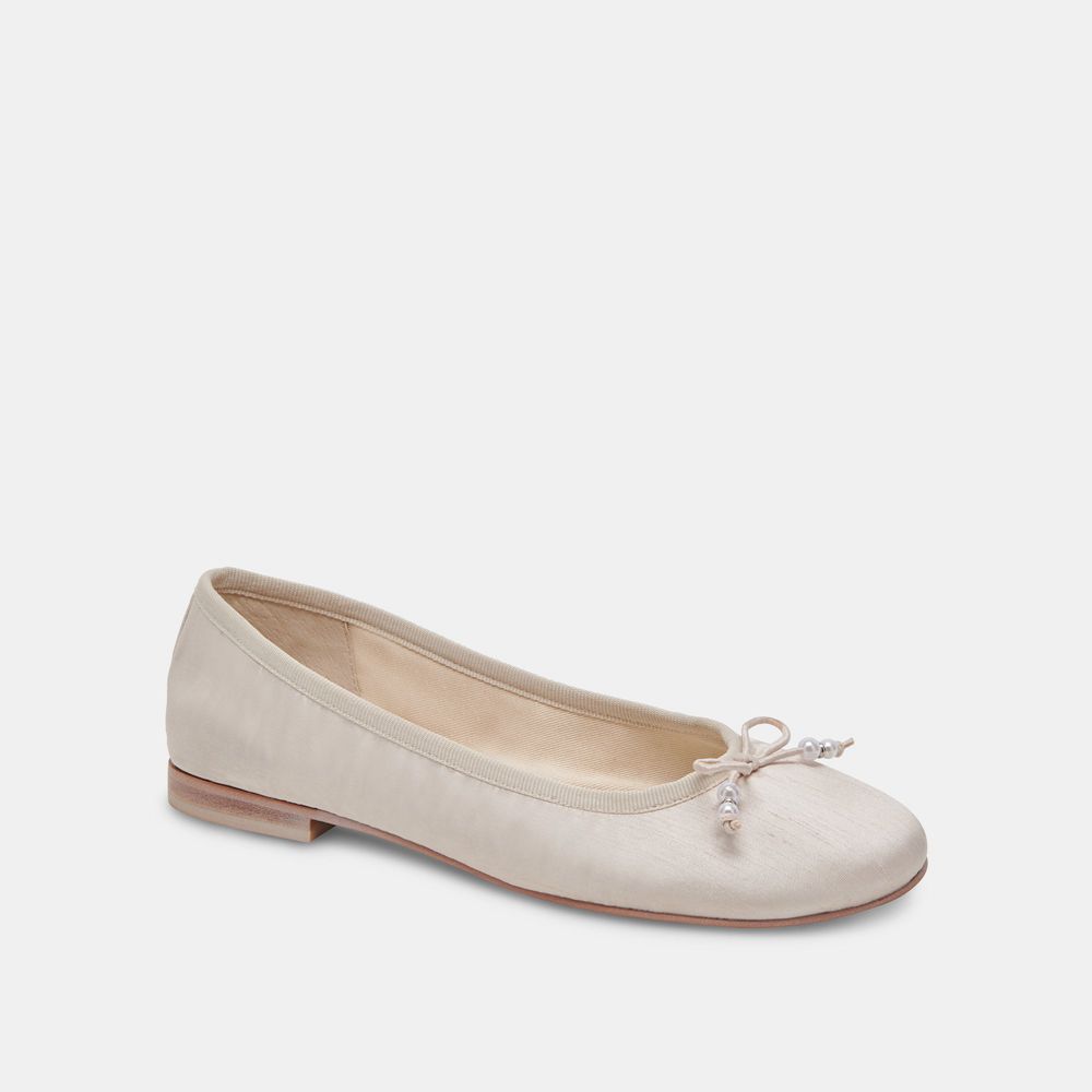 Dolce Vita Cacy Pearl Women Ballet Flats White | US-820467LXH