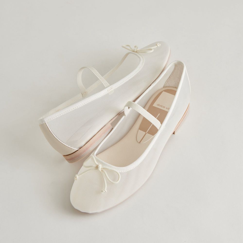 Dolce Vita Cadel Mesh Women Ballet Flats Cream | US-395842MEJ