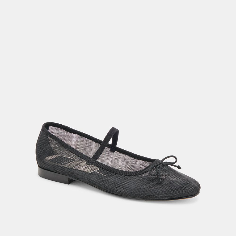 Dolce Vita Cadel Mesh Women Ballet Flats Black | US-431859NVF