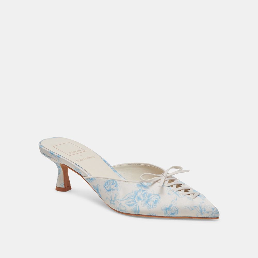 Dolce Vita Camile Wide Women Heels Blue | US-438650BXF