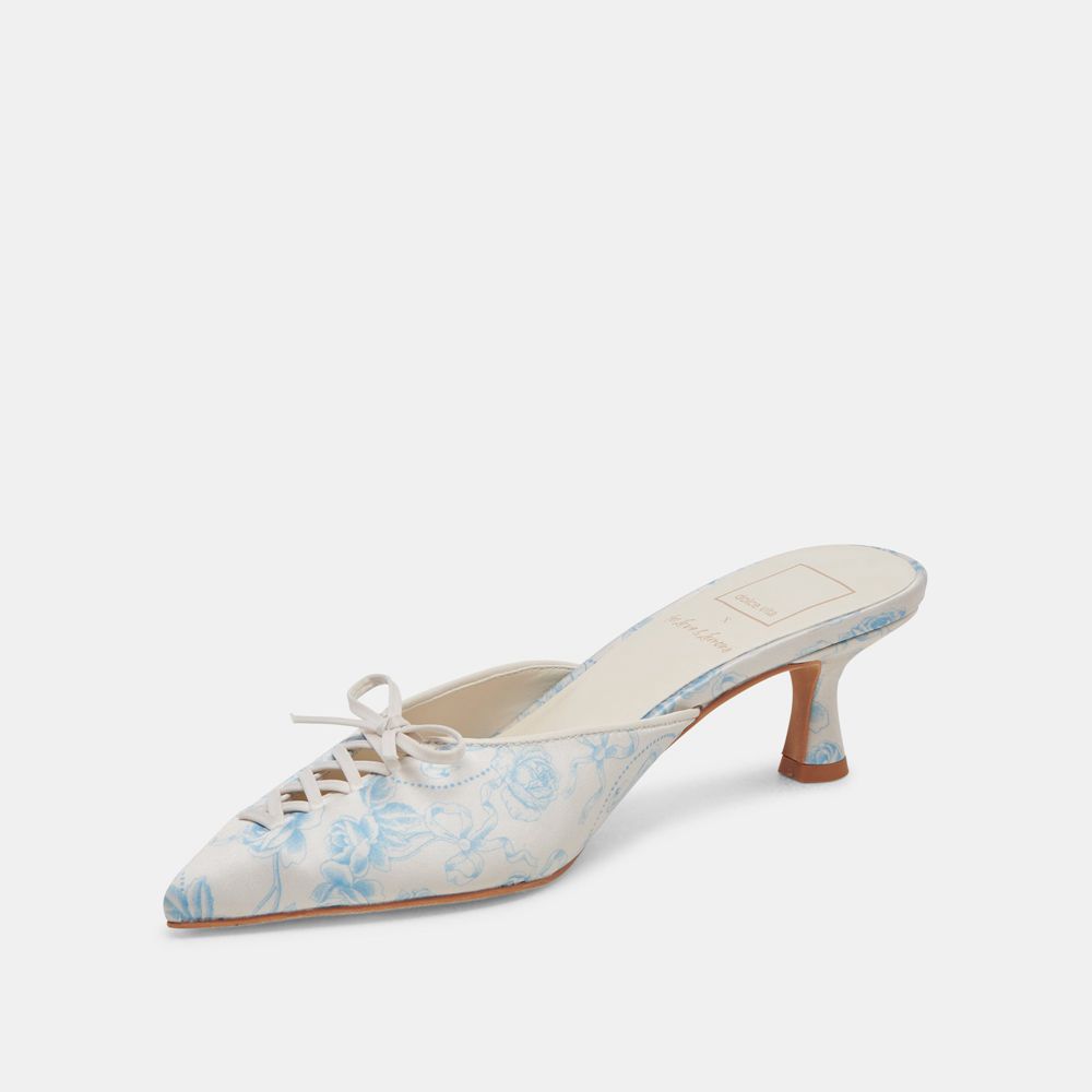 Dolce Vita Camile Wide Women Heels Blue | US-438650BXF