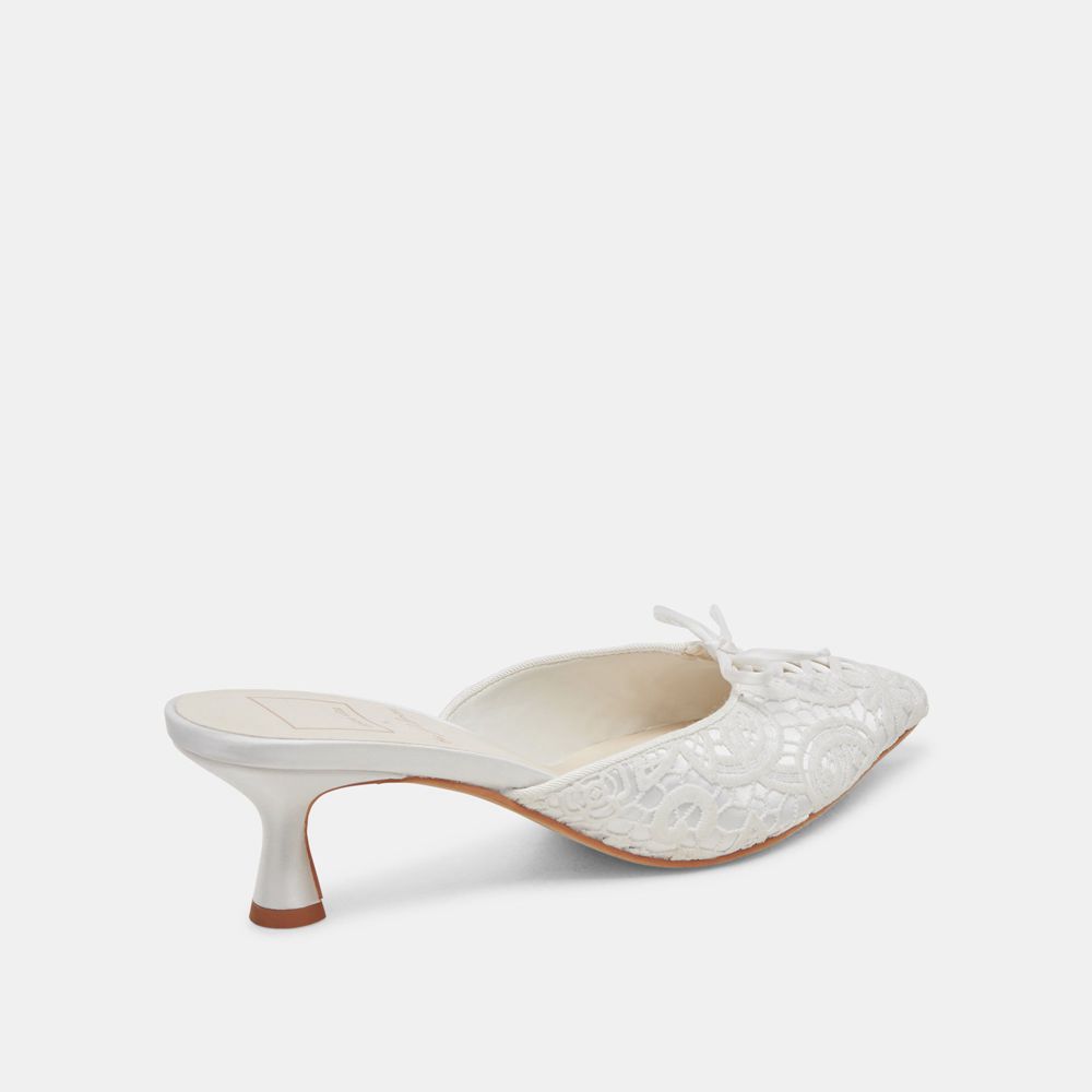 Dolce Vita Camile Wide Women Heels White | US-735846IOS