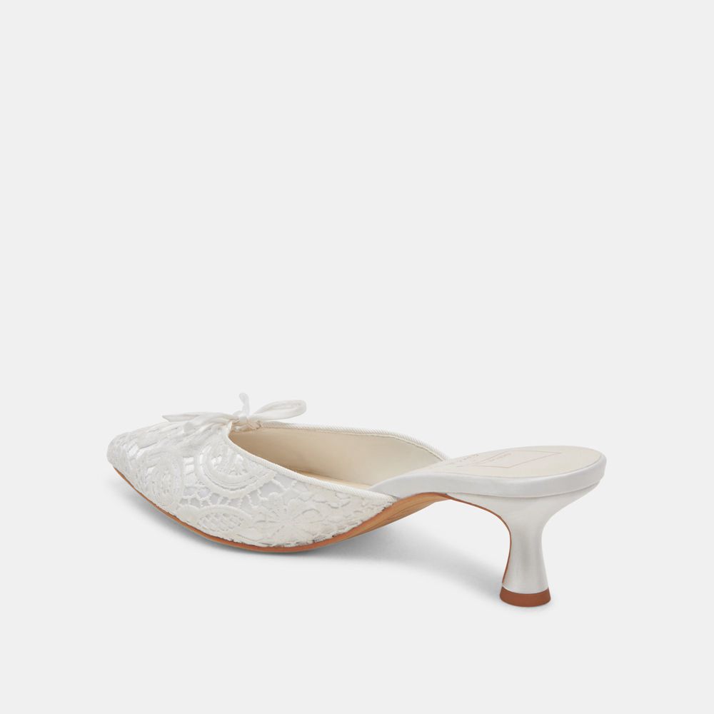 Dolce Vita Camile Wide Women Heels White | US-735846IOS