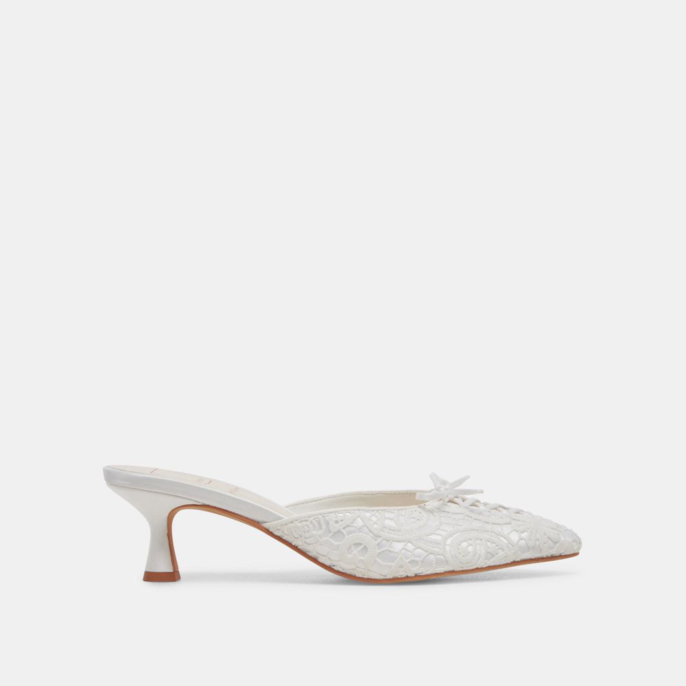 Dolce Vita Camile Wide Women Heels White | US-735846IOS