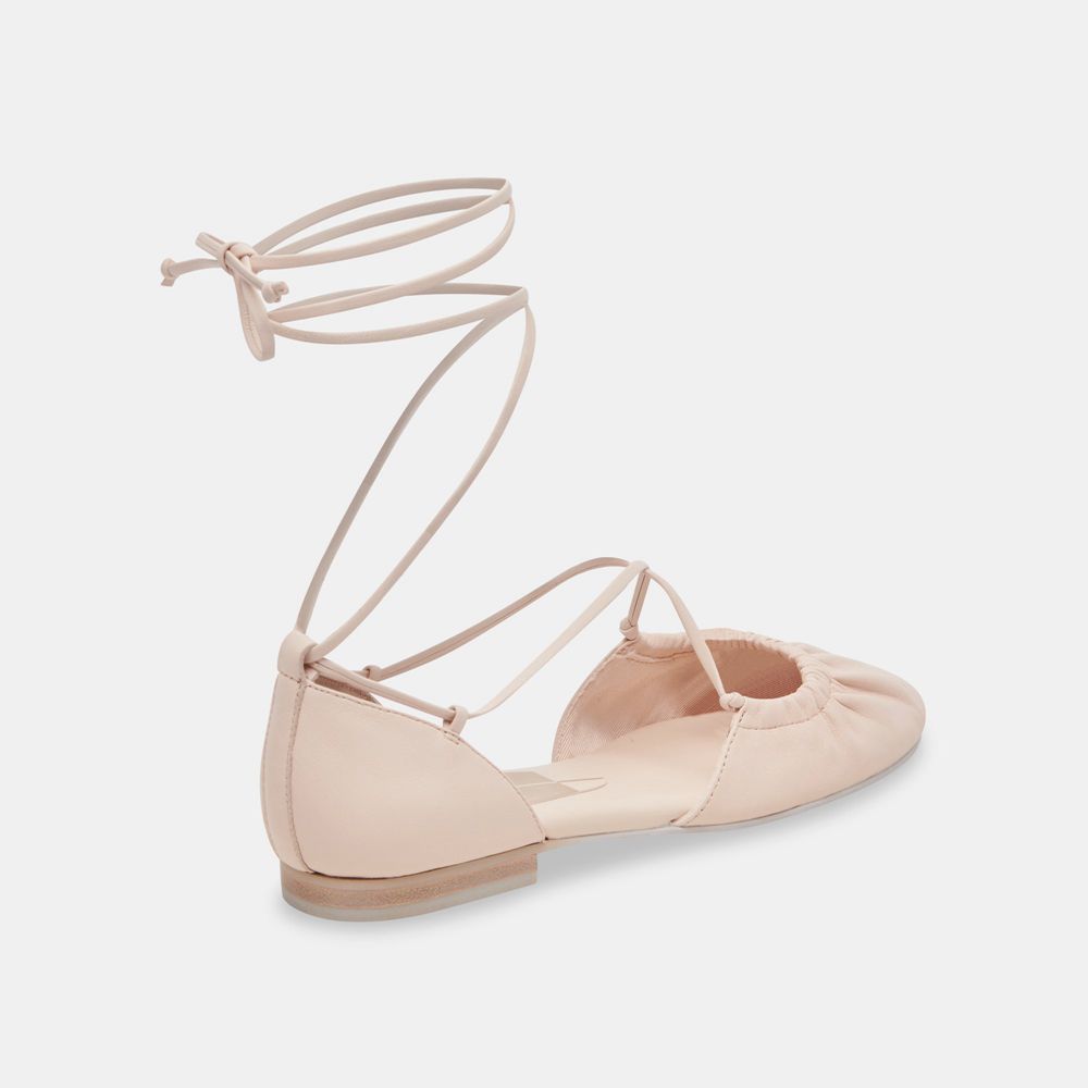 Dolce Vita Cancun Leather Women Ballet Flats Light Pink | US-584972IVY