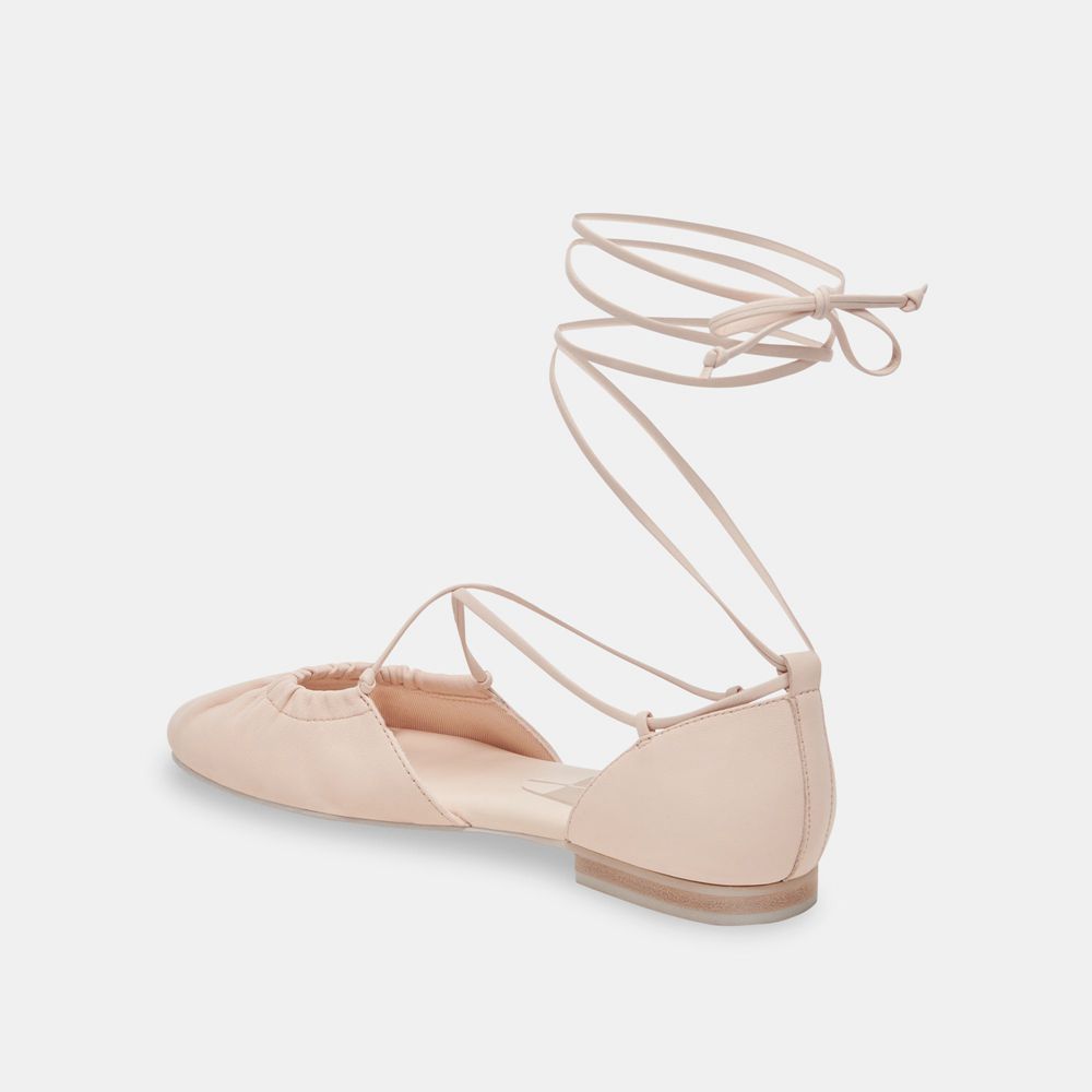 Dolce Vita Cancun Leather Women Ballet Flats Light Pink | US-584972IVY