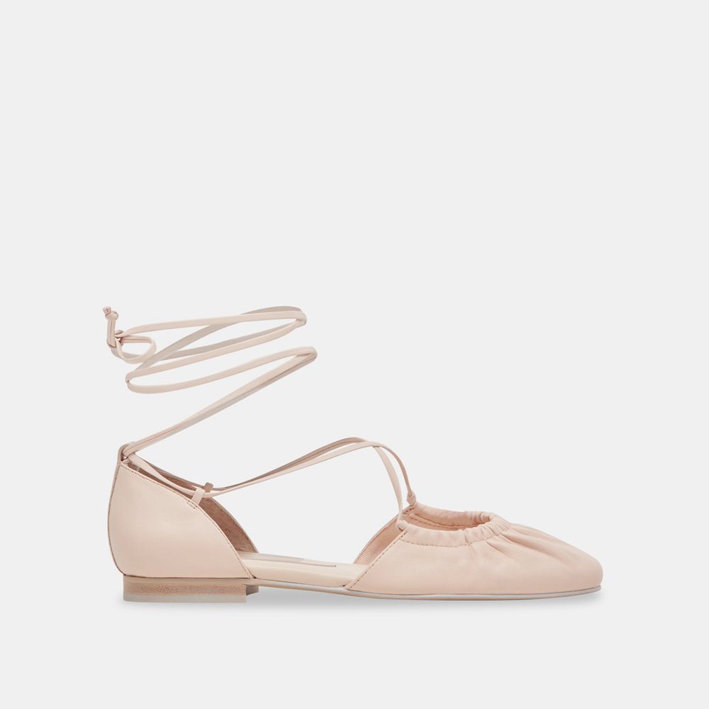 Dolce Vita Cancun Leather Women Ballet Flats Light Pink | US-584972IVY