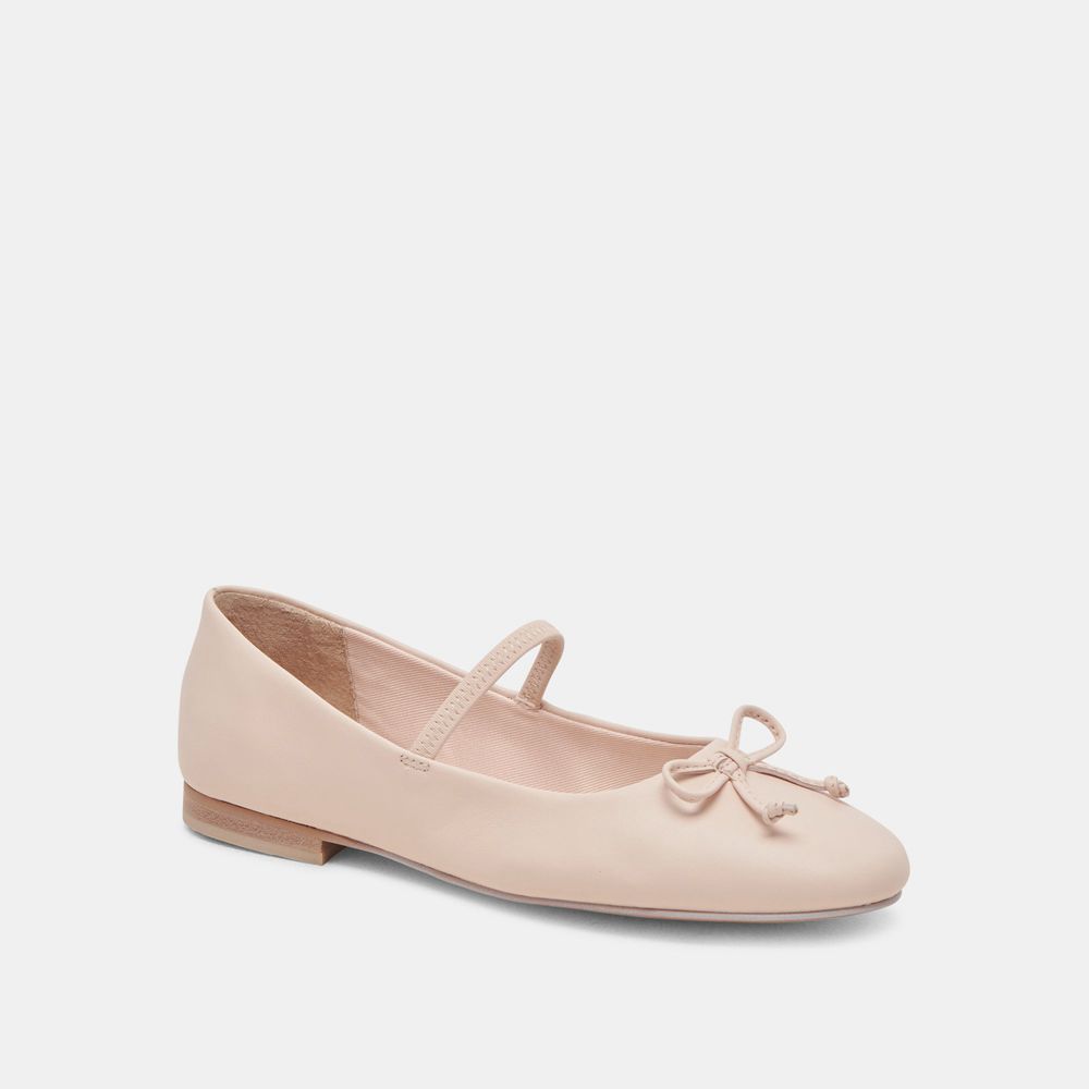 Dolce Vita Carin Leather Women Ballet Flats Light Pink | US-301896LUN