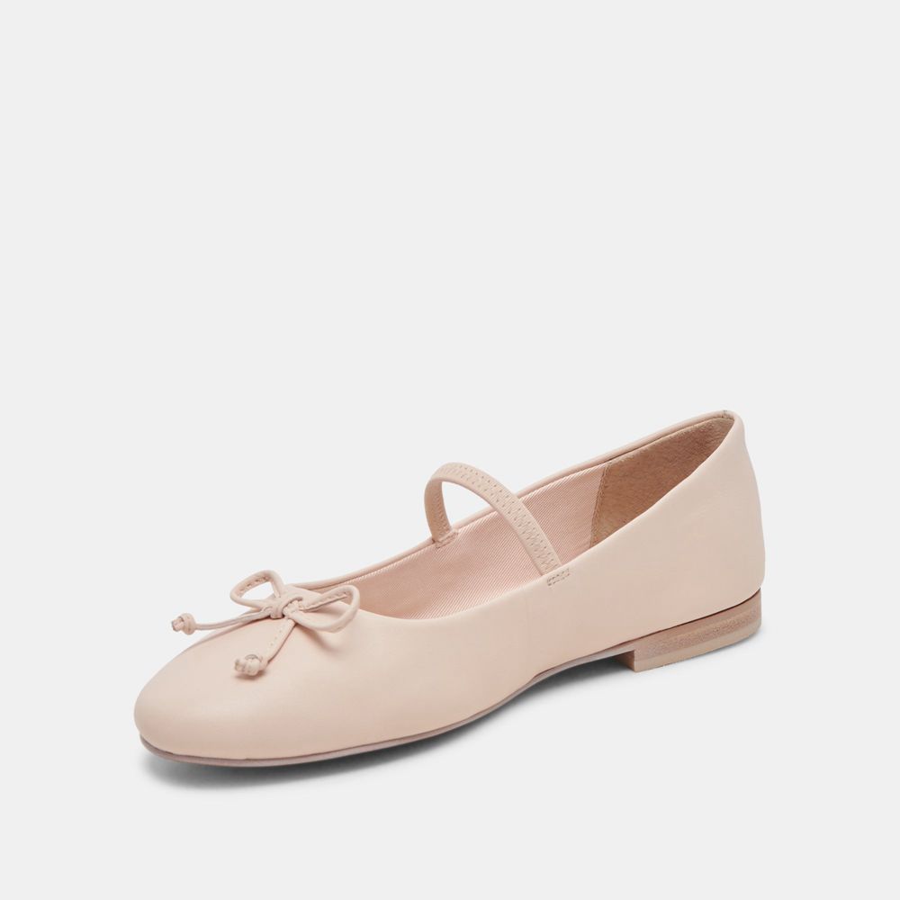 Dolce Vita Carin Leather Women Ballet Flats Light Pink | US-301896LUN