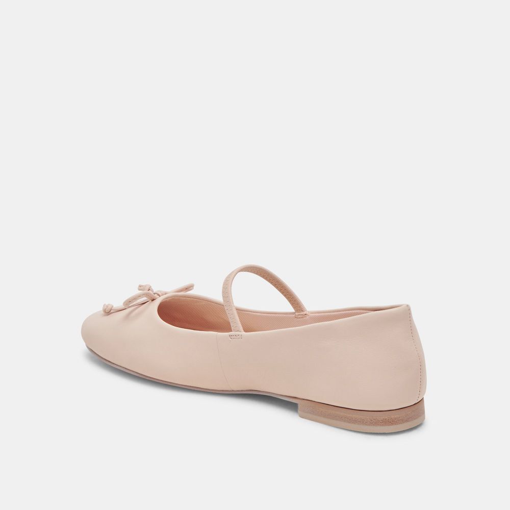 Dolce Vita Carin Leather Women Ballet Flats Light Pink | US-301896LUN