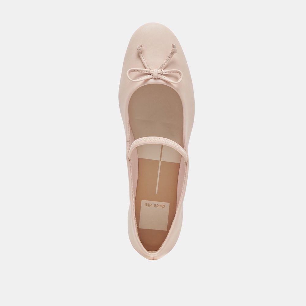 Dolce Vita Carin Leather Women Ballet Flats Light Pink | US-301896LUN