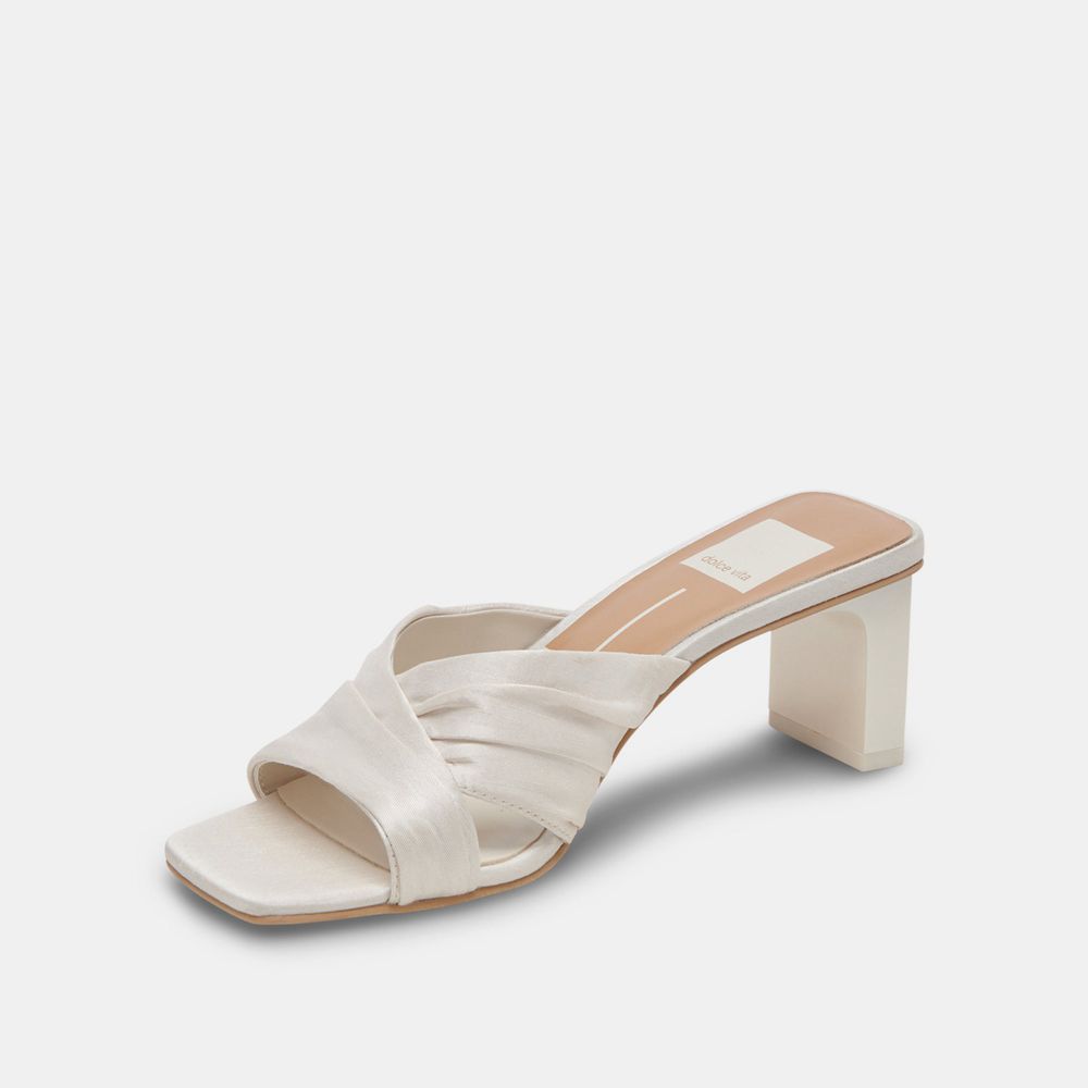 Dolce Vita Carlan Women Heels Sandals White | US-324691RFU