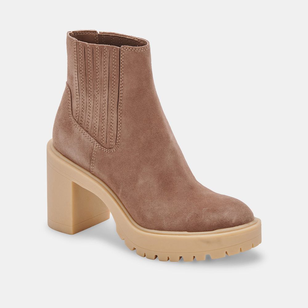 Dolce Vita Caster H2O Women Booties Beige | US-835107BLU