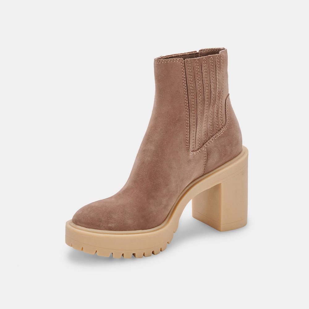 Dolce Vita Caster H2O Women Booties Beige | US-835107BLU