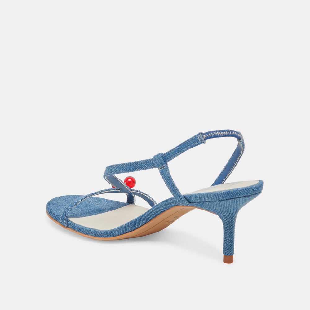 Dolce Vita Cerise Denim Women Heels Blue | US-156342FED