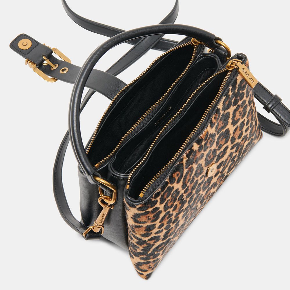 Dolce Vita Charly Women Crossbody Bag Leopard | US-068374RKC