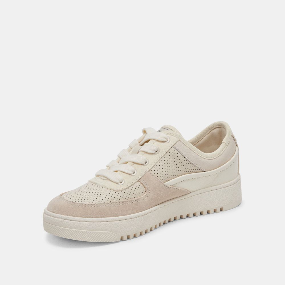 Dolce Vita Cyril Leather Women Sneakers Cream | US-597281YIU