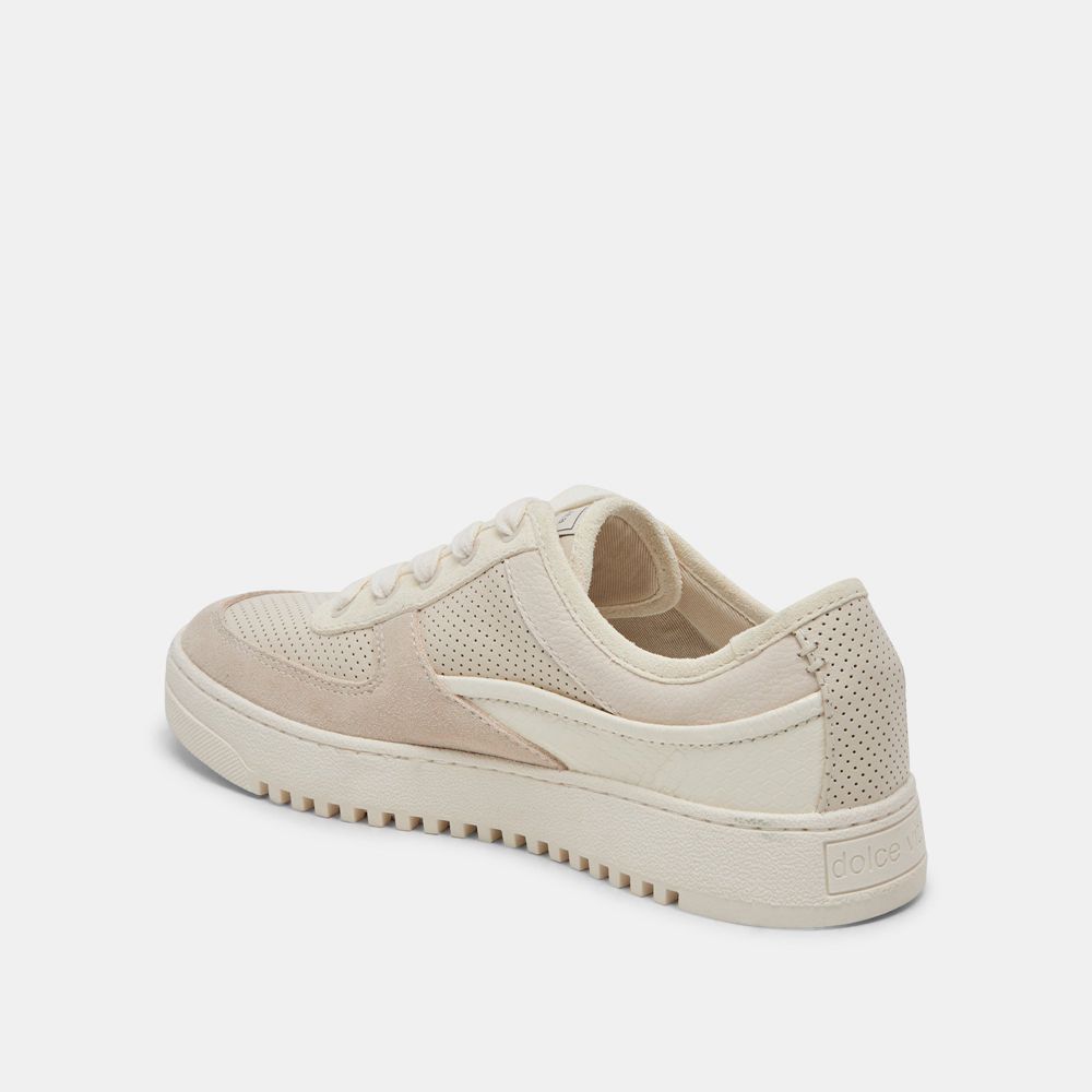 Dolce Vita Cyril Leather Women Sneakers Cream | US-597281YIU