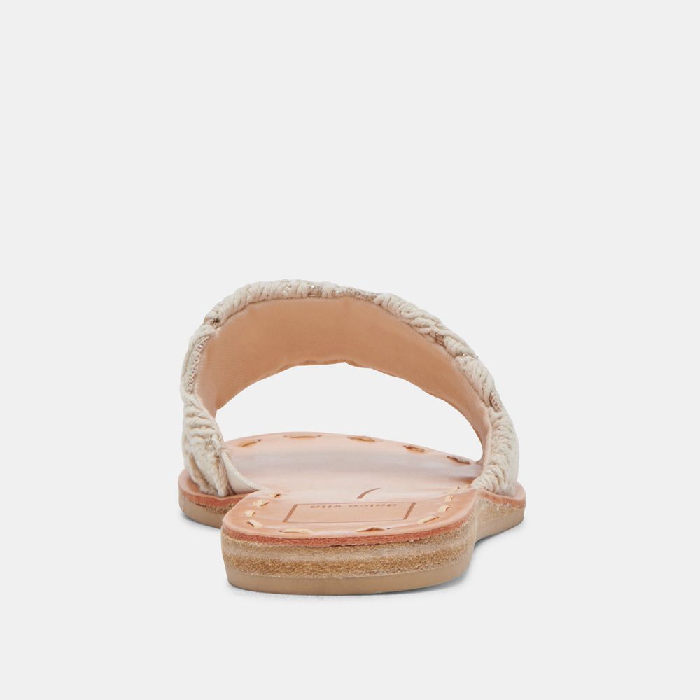 Dolce Vita Dalon Women Sandals Beige / White | US-628419IRZ