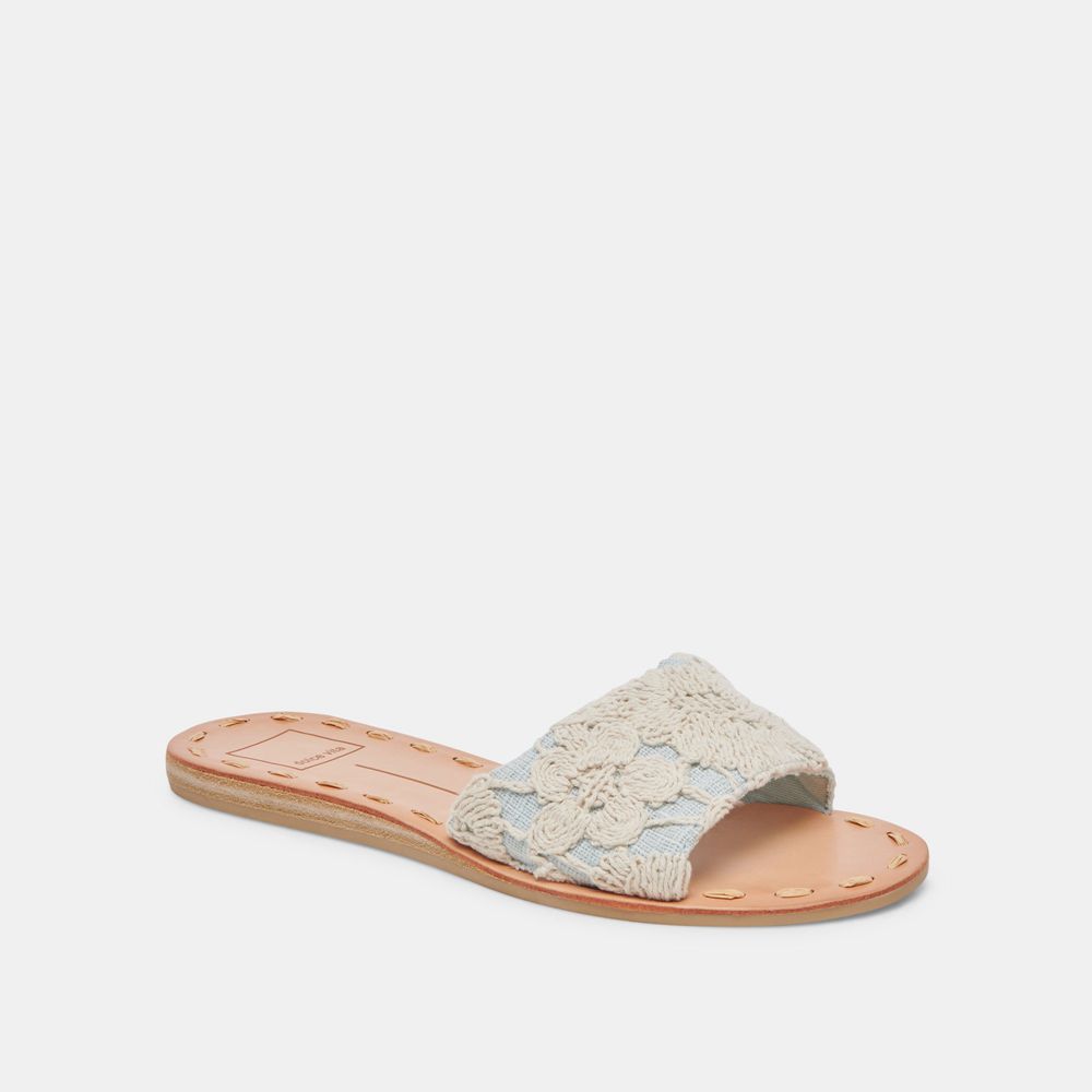 Dolce Vita Dalon Women Sandals Cream / Blue | US-514397INA