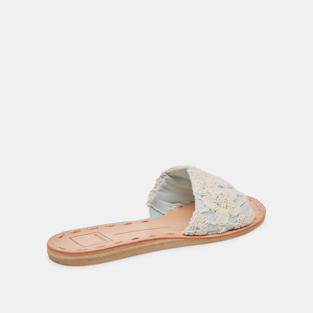 Dolce Vita Dalon Women Sandals Cream / Blue | US-514397INA