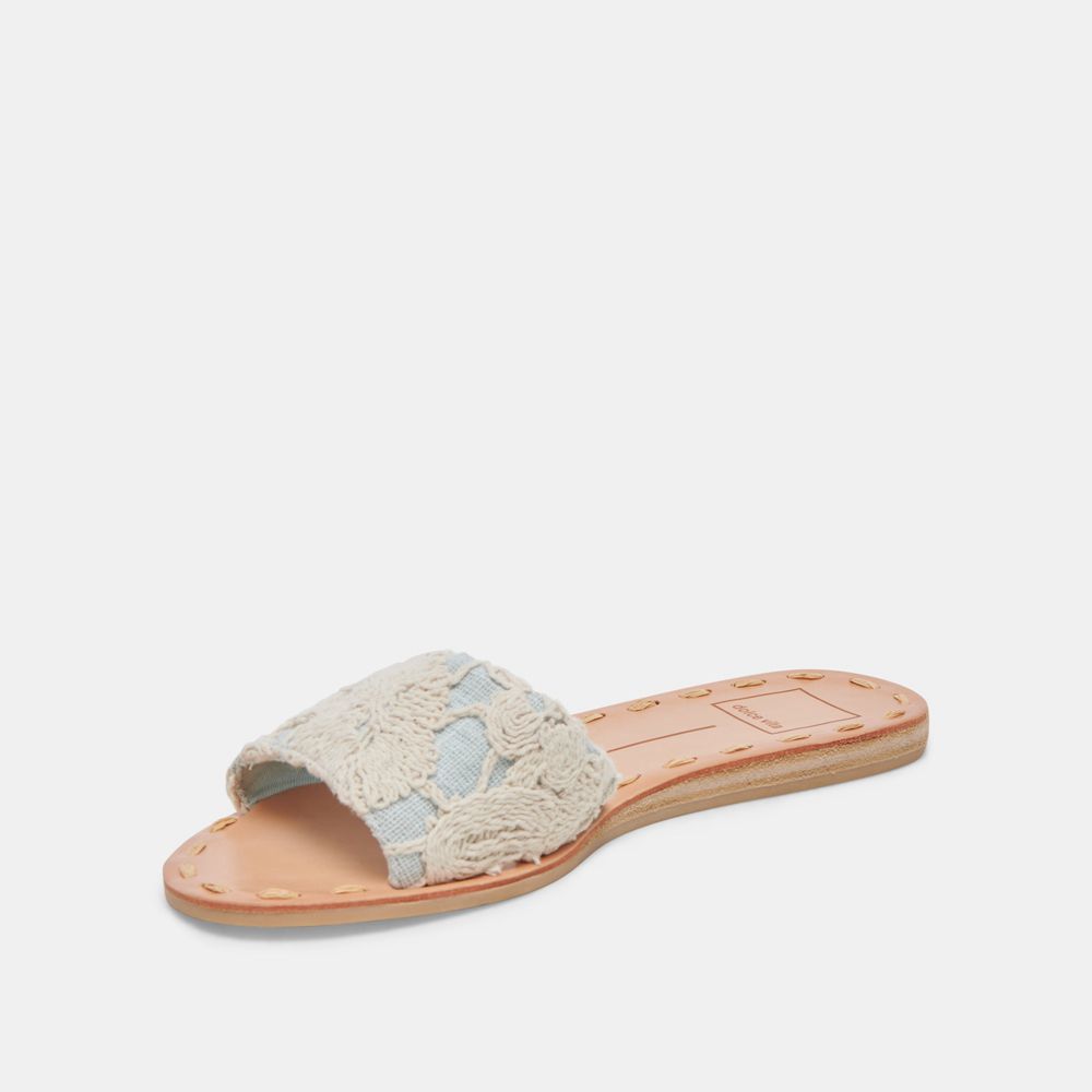 Dolce Vita Dalon Women Sandals Cream / Blue | US-514397INA