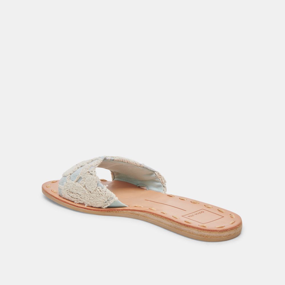 Dolce Vita Dalon Women Sandals Cream / Blue | US-514397INA