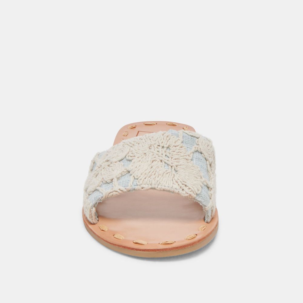 Dolce Vita Dalon Women Sandals Cream / Blue | US-514397INA