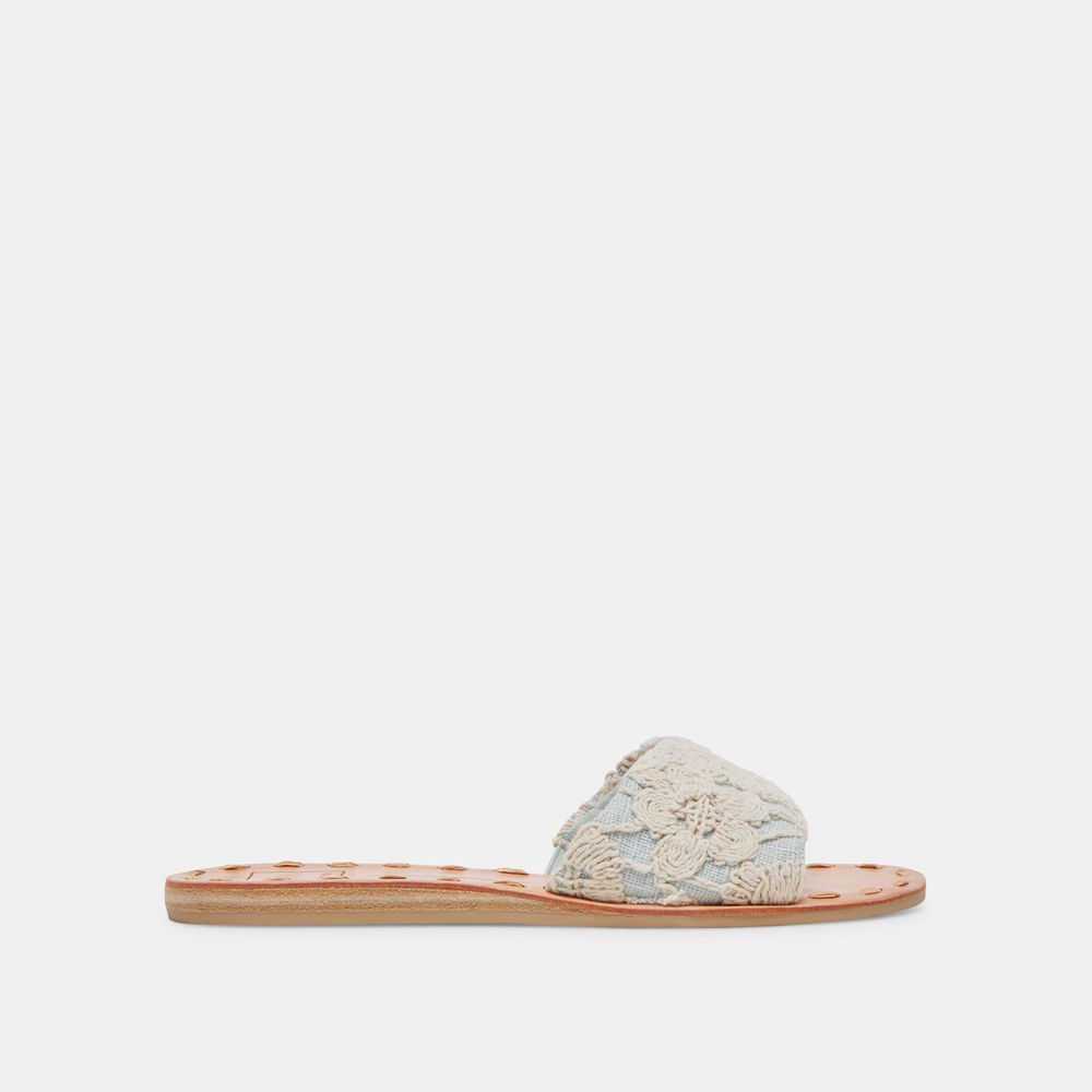 Dolce Vita Dalon Women Sandals Cream / Blue | US-514397INA