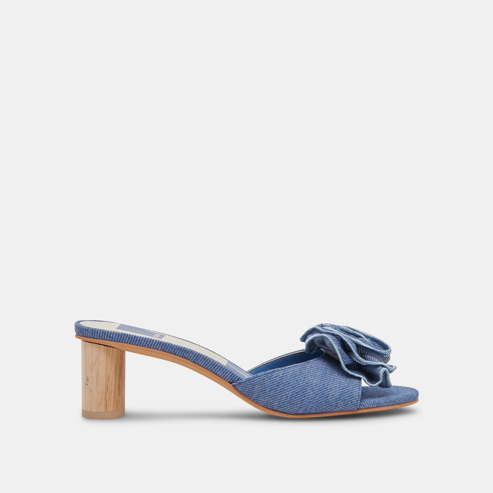 Dolce Vita Darly Denim Women Heels Blue | US-365109ICN