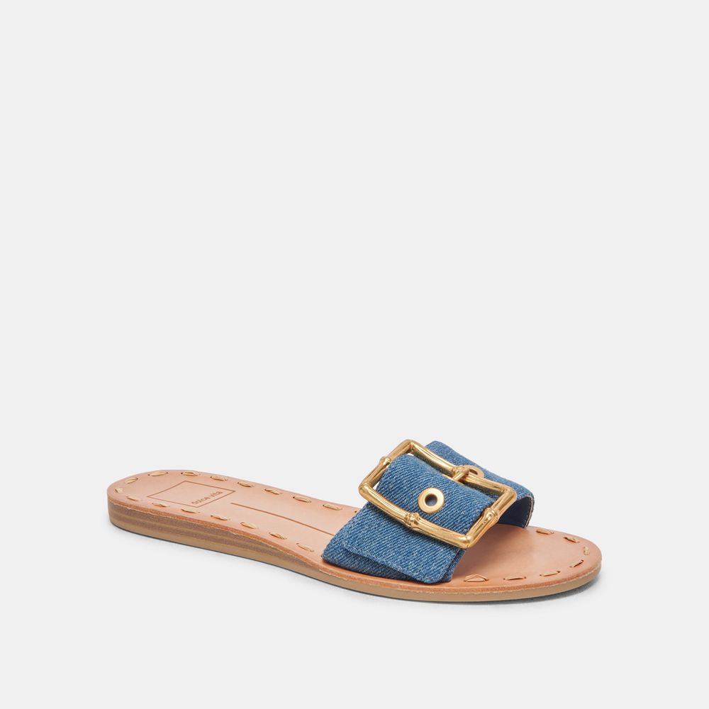 Dolce Vita Dasa Denim Women Sandals Blue | US-982360QLC