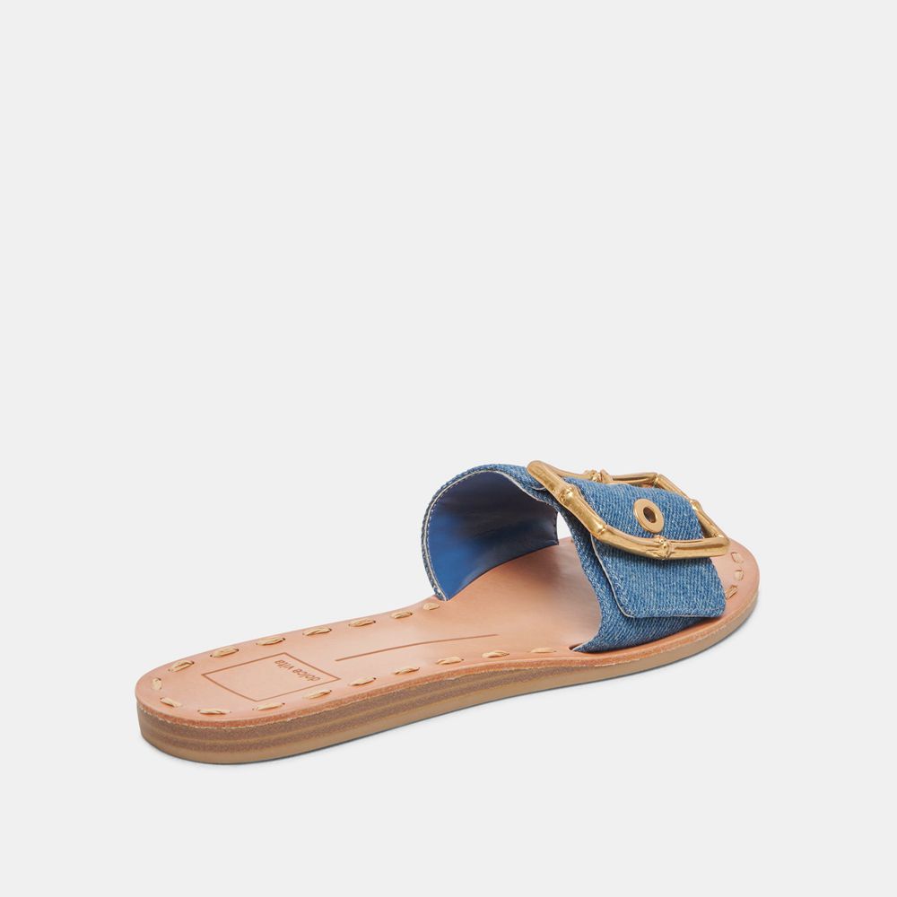 Dolce Vita Dasa Denim Women Sandals Blue | US-982360QLC